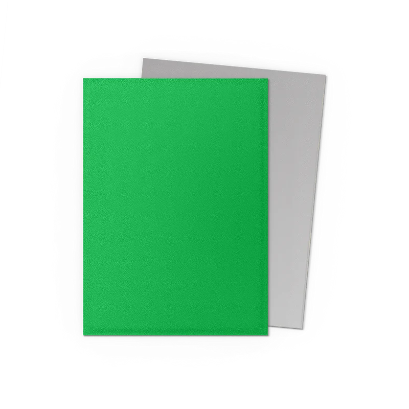 Dragon Shield Matte Dual Sleeve 100ct - Apple Green & Silver - Image 2