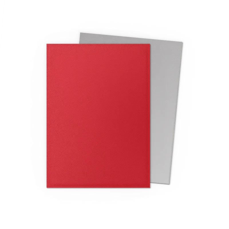 Dragon Shield Matte Dual Sleeve 100ct - Crimson & Silver - Image 2