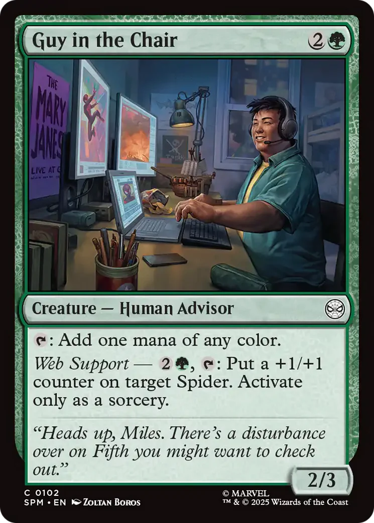 Guy in the Chair [Marvel's Spider-Man]