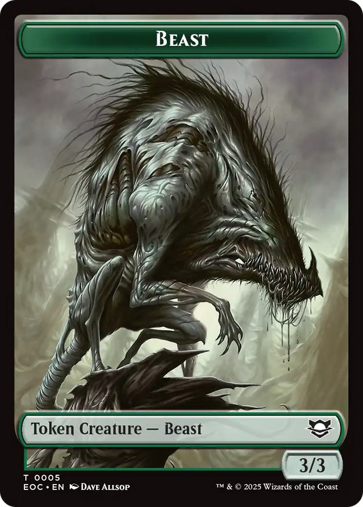 Insect // Beast (0005) Double-Sided Token [Edge of Eternities Commander Tokens] - Image 2